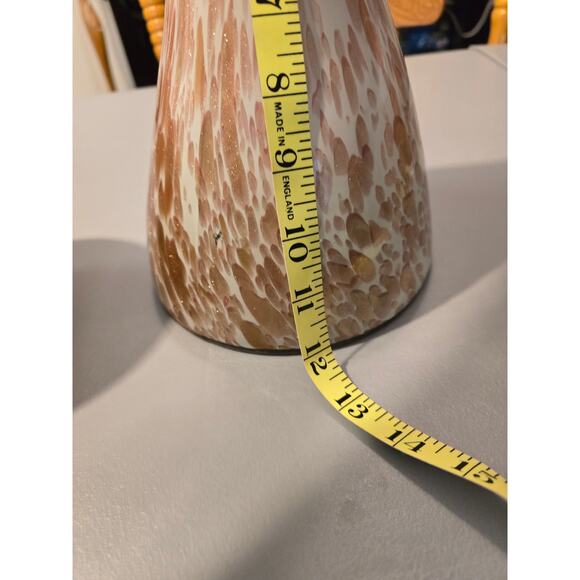 Matching set of glass Vases Gold and white - Picture 5 of 7